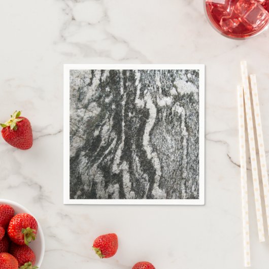 Geologie Grijze Rots met Feline Pattern Servetten (Insitu)