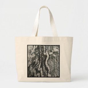 Geologie Grijze Rots met Feline Skin Pattern Grote Tote Bag