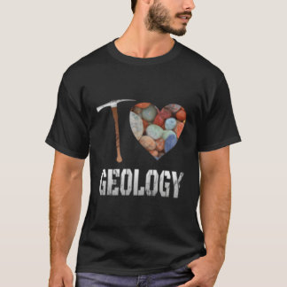 geologie ik hou van geologie eu wetenschap geoloog t-shirt