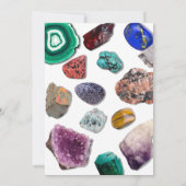 Géologie Invitations de fête d'anniversaire (Dos)