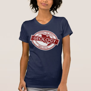Geologie Logo- De wereld vorm geven (Noord-Amerika T-shirt