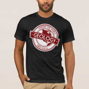 Geologie Logo- De wereld vormgeven (Noord-Amerika) T-shirt