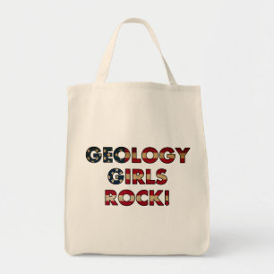 Geologie Meisjes Rock! (Vlag VS) Tote Bag