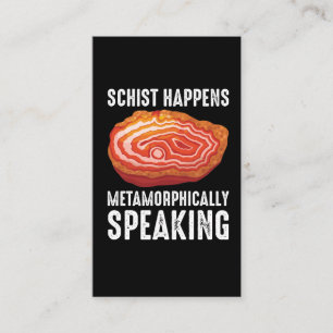 Geologie Minerale Geode Scientist Funny Geoloog Visitekaartje