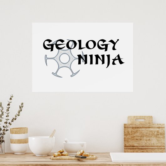 Géologie Ninja Poster (Cuisine)