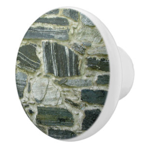 Geologie Oude Stone Wall Keramische Knop
