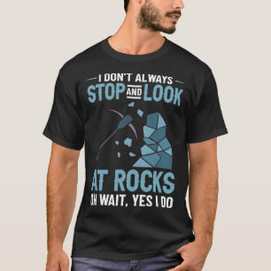 Geologie Rockhounding Steen Geode Geoloog Verzamel T-shirt