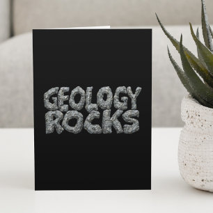 Geologie Rocks - Aardwetenschappen Woordspeling Kaart
