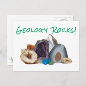 Geologie Rocks. Briefkaart (Voorkant / Achterkant)