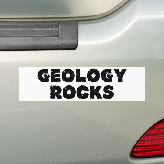 Geologie Rocks Bumpersticker (Op auto)
