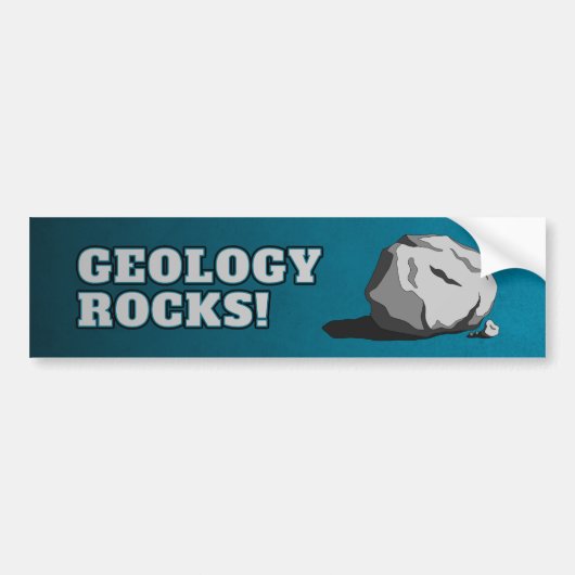Geologie Rocks. Bumpersticker (Voorkant)