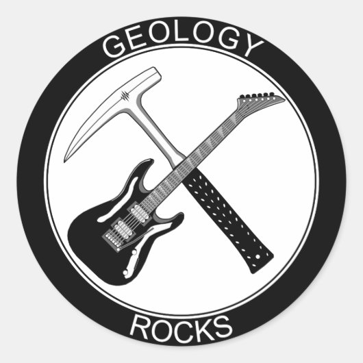 Géologie Rocks Classic Round Sticker (L) (Devant)