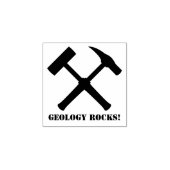Geologie Rocks! Crossed Rock Hammer Rubberstempel (Afrduk)