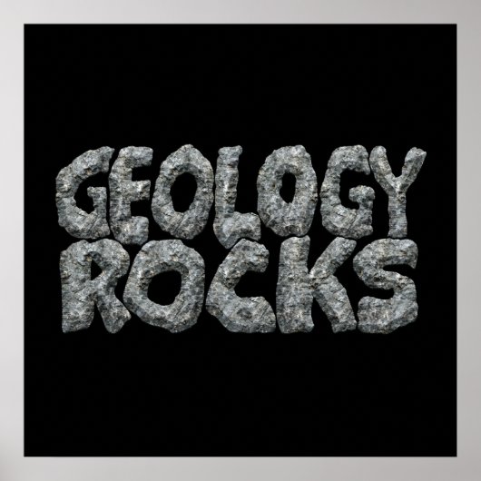 Geologie Rocks - Earth Science Pun Poster (Voorkant)