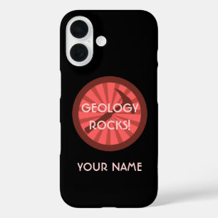 Geologie Rocks! hamerbadge iPhone 16 Hoesje
