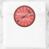 Geologie Rocks! hamerbadge Ronde Sticker (Tas)