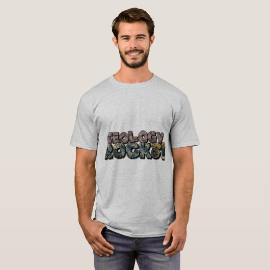 Geologie Rocks. Nerd Geek Science Humor T-shirt (Voorkant volledig)