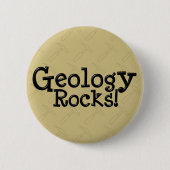 Geologie Rocks. Ronde Button 5,7 Cm (Voorkant)