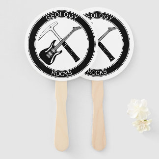 Geologie Rocks set of Hand Fans Handwaaier
