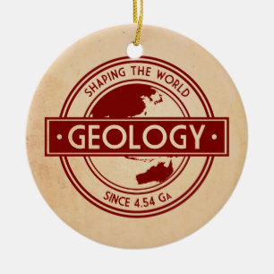 Geologie - Shaping the World Logo (Azië/Australië) Keramisch Ornament