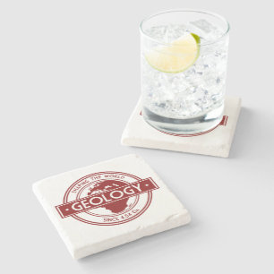 Geologie - Shaping the World Logo (Europa/Afrika) Stenen Onderzetter