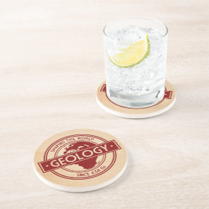 Geologie - Shaping the World Logo (Europa) Zandsteen Onderzetter