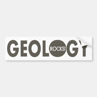 Geologie slaat slogan bumpersticker