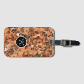 Geologie Spotty Rock Textuur Custom Monogram Bagagelabel (Voorkant (horizontaal))