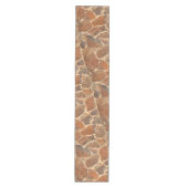 Geologie Stone Wall Structuur Foto Warm Golden Medium Tafelloper (Voorkant)