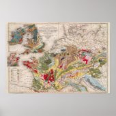 Geologie van Europa Poster (Voorkant)