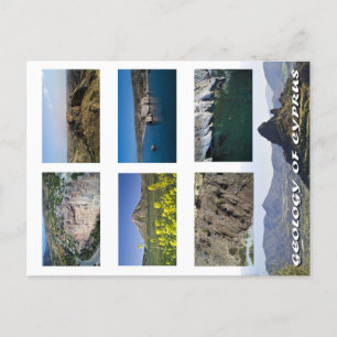 Geologie van het briefkaart van cyprus