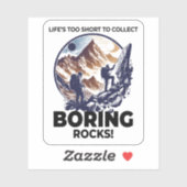 Geologie van steenverzamelaars sticker (Vel)