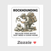 Geologie van steenverzamelaars sticker (Vel)