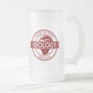 Geologie - vormgeving van de Logo in de wereld (Eu Matglas Bierpul