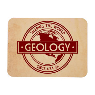 Geologie - vormgeving van de Logo van de wereld (N Magneet