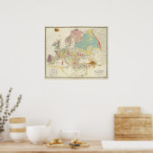 Geologische kaart Europa Poster (Keuken)