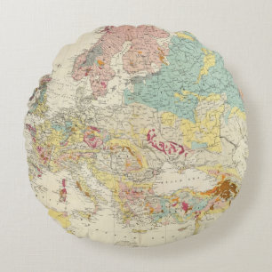 Geologische kaart Europa Rond Kussen
