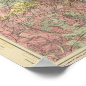 Geologische kaart Londen Poster (Hoek)