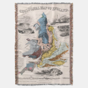 Geologische kaart van Engeland Deken