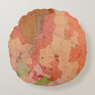 Geologische kaart van het district Washoe Rond Kussen