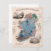 Geologische kaart van Ierland (Voorkant / Achterkant)
