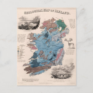 Geologische kaart van Ierland