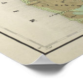  Geologische kaart van Libanon (1842) Poster (Hoek)