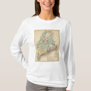 Geologische kaart van Maine T-shirt