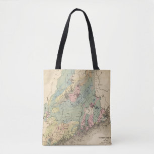 Geologische kaart van Maine Tote Bag