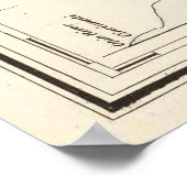  geologische kaart van Ohio (1872) Poster (Hoek)