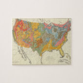 Geologische kaart VS Legpuzzel (Horizontaal)