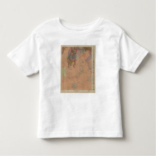Geologische kaart, Yellowstone National Part, Wyom Kinder Shirts
