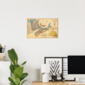 Geologische kaart, zeeprovincies poster (Thuiskantoor)