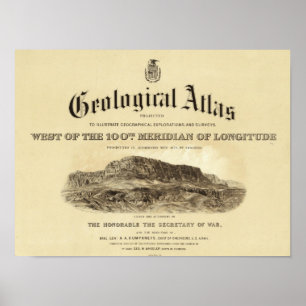 Geologische pagina Titel atlas Poster